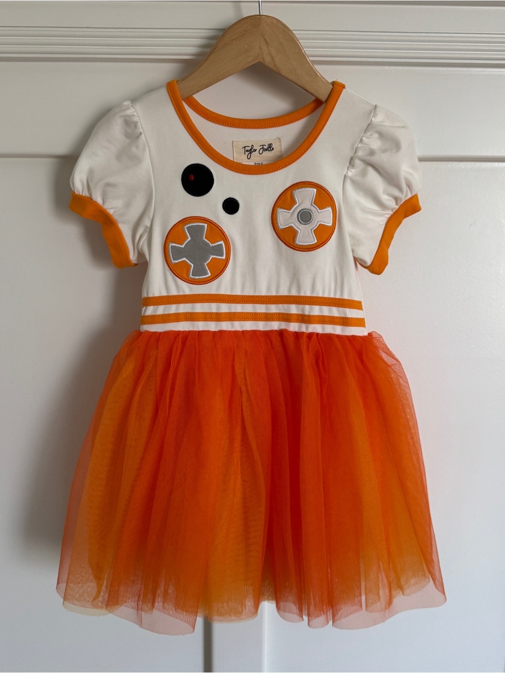 Tulle Orange and White Tulle Tutu Dress for Kids